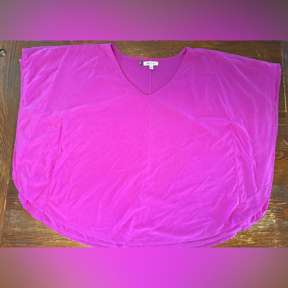 Jlo women’s flowy top, vibrant size OX